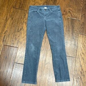 J crew women’s petite city fit gray corduroy